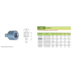 Redukcja 3/8''(F) x 1/2''(M) S16H3812 Jonnesway